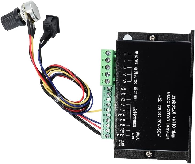 Ubric WS55-220 DC 48V 500W CNC Brushless Spindle BLDC Motor Driver Electric DC Motor Speed Controller 20VDC to 50VDC