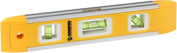 9 Inch Torpedo Level, Magnetic Box Level with 45/90/180 Bubbles, Shock Resistant Bubble Level Tool for Measuring