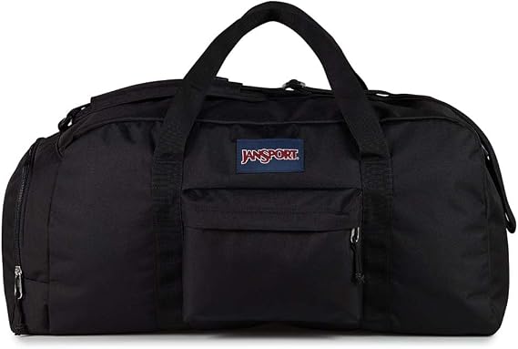 JanSport Weekender Medium Duffel - Travel or Gym Bag, Durable Weekender with Front Utility Pocket & Side Grab Handles - Cargo Green
