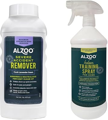 ALZOO Severe Accident Remover and Indoor Training Spray for Dogs