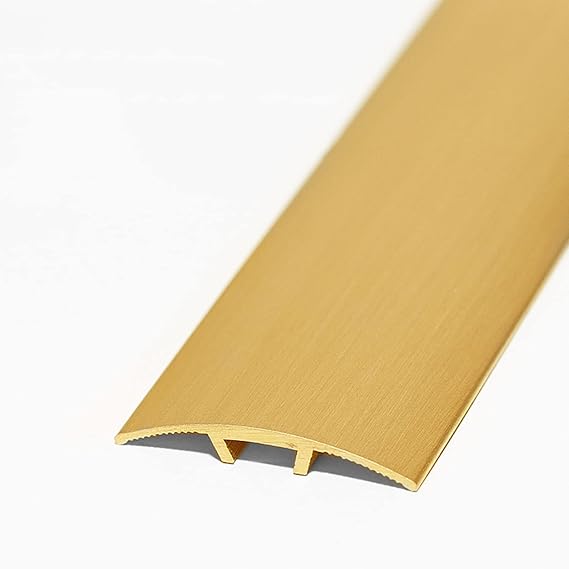 ROYUMI Transition Strip Arched Brass Flooring Transition Strips, Gap Covering Joining Strips, Flat Door Threshold Brass Bar, Doorways Threshold Transition Strip