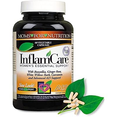 Natural InflamCare 3000MG Essential Synergy Womens by Moms For Nutrition - Gluten Free - 60 Count