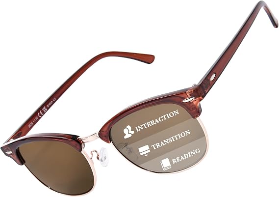 Progressive Reading Sunglasses for Women Men No Line Multifocus Sun Readers
