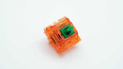 Lubed/Filmed C3 Equalz x TKC Tangerine Linear Keyboard Switches 67g Dark Green (110 Switches)