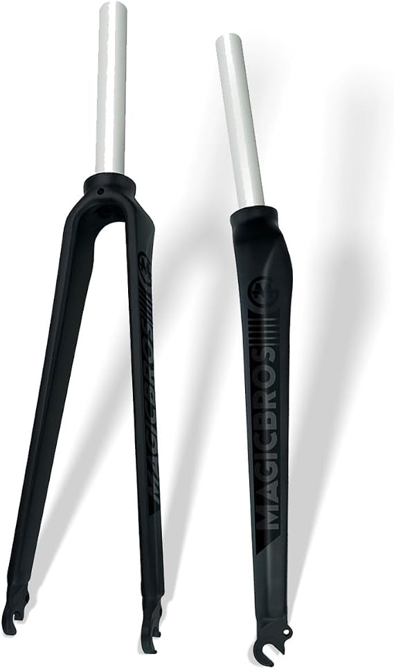 700C Aluminum Alloy Bike Rigid Forks Road Bike Fixed Gear Hard Forks 1-1/8" Straight Tube C Brake Quick Release 9x100mm Front Fork