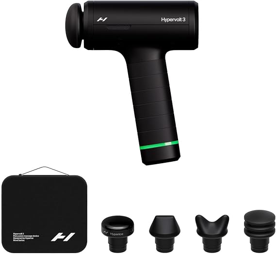 Hyperice Hypervolt 3 Percussion Massage Gun Heated Head Premium Carry Case