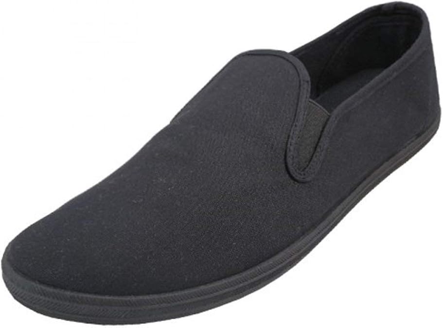 Men's Sneakers Classic Low Top Slip On Shoes Canvas Skate Loafers Sneakers Causal Dress Shoes for Men Comfortable Walking Shoes Slip on Sneakers for Men