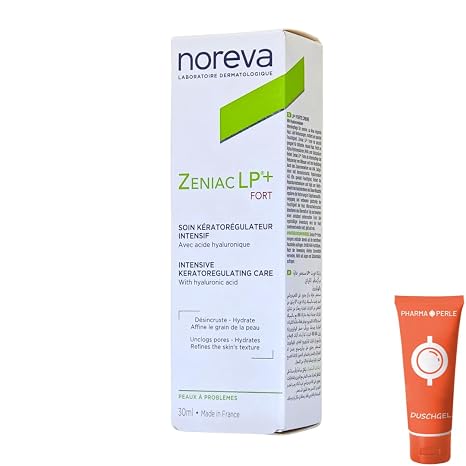 Noreva Zeniac LP+ Forte Cream 30 ml Mattifying Skin Care for Blemished Skin Acne Pimples and Blackheads Hyaluronic Acid Moisture Economy Set Plus Pharma Perle Giveaway