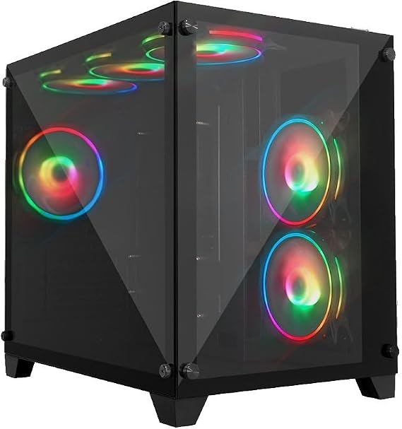 GAMEFORCE LIQUID 6x120mm RGB Fanlı Kumandalı ve Kontrolcülü Oyuncu Bilgisayar Kasası
