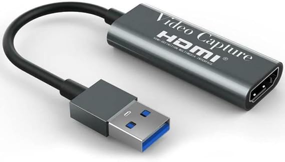 Coverzone 4k Usb 3.0 Video Capture Görüntü Yakalama Adaptörü Usb 4K 1080P Akış Öğretim Video Konferans veya Canlı Yayın için Oyun Yakalama Kartı (HDMI aktarma için Kullanılmaz)