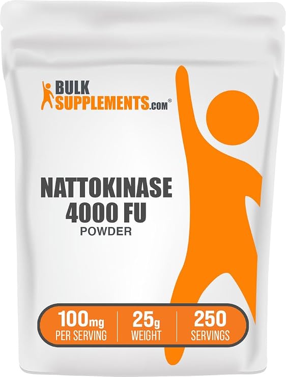Nattokinase Powder - Natto Powder, Nattokinase Supplement, Nattokinase 4000 FU - Sourced from Natto Extract, 100mg per Serving, 25g (0.88 oz) (Pack of 1)