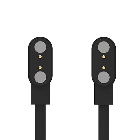 Charger Cable Compatible with Kieslect Smart Watch K10/K11,3.3ft USB Cable Fast Magnetic Charging Cable Cord Portable Charging Cord for Kieslect Watch Charger (Black*2)