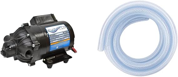 Everflo EF7000-BOX 7.0 GPM 12V Diaphragm Pump Bundle with Tubing and Accessories