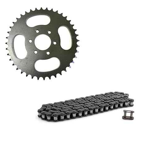 40T ATV Sprocket Compatible with 150cc 200cc 250cc China UTV GO Kart Quad Bike Motorcycle Parts Fits 428 Chain 104L Drive System(Black Combination)