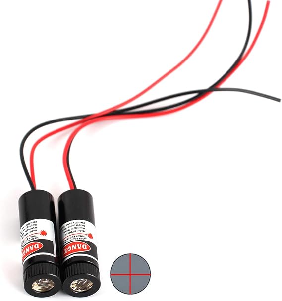 650nm red line laser module industrial laser group module adjustable focal length The housing is provided with an insulator (cross-2packs)