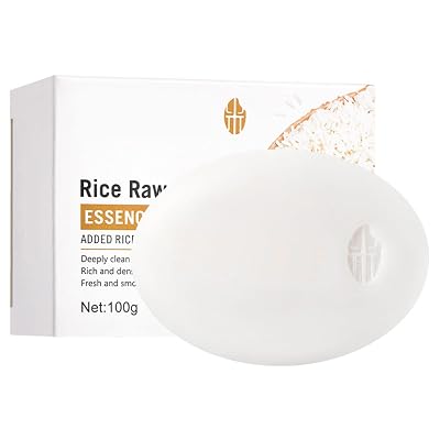 Rice Raw Pulp Essence Soap Face Wash Foam Facial Cleanser Moisturizing Oil Control Body Bathing Handmade Soap