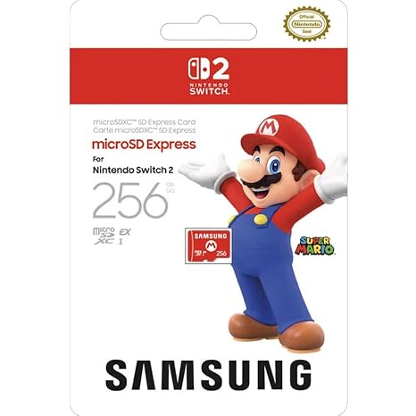 Samsung microSD Express Card 256GB for Nintendo SwitchTM 2