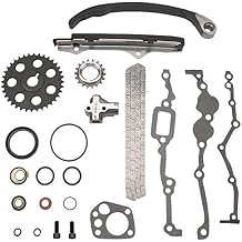 Engine Timing Chain Kit for Nissan 1990-94 D21/ 95-97 PICKUP/ 89-90 240SX/ 90-92 Stanza/ 90 Axxess, KA24E 2.4L L4 Engine Only, OE Replacement Timing Chain Sets With Gaskets and Oil Seal
