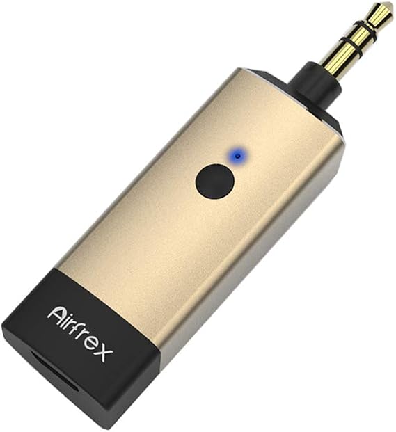 Aluminum Mini Bluetooth Transmitter with 3.5mm Male Jack for TV/ MP3/ PC/ PS4, Wireless Sender and Adapter Works with Bluetooth Headphone and Speaker