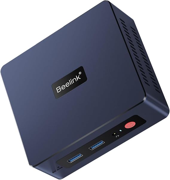 Beelink AMD Ryzen7 SER5 PRO 5825U Mini PC, 32GB DDR4 500GB SSD Mini Computer Up to 4.5 GHz 8C/16T, WiFi 6, Bluetooth 5.2, 1*DP, 1*HDMI, 1*Type-C Support 4K@60Hz, USB3.2, WOL, Auto Power On