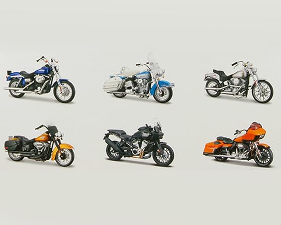 Harley Motorcycles 6 piece Set Series 44 1/18 Diecast Models 31360-44