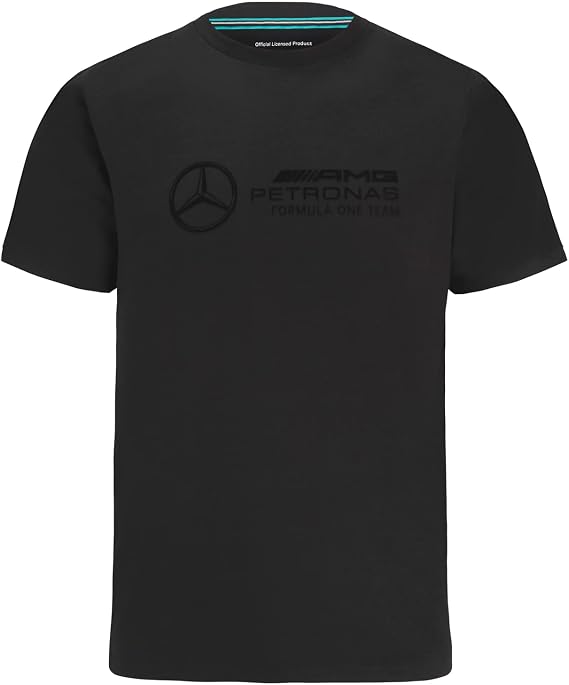 Mercedes AMG Petronas Formula One Team - Official Formula 1 Merchandise - Large Logo T-Shirt - Black - M