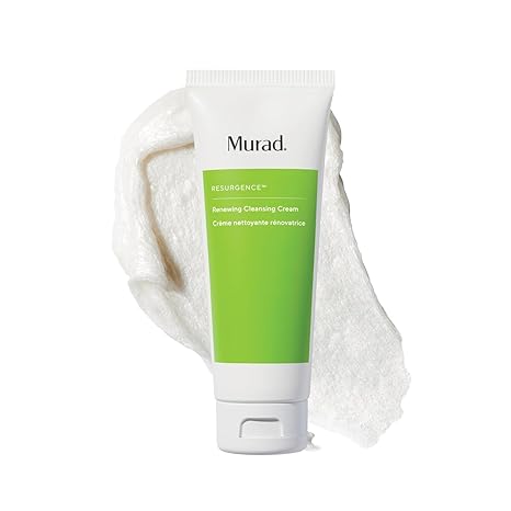 Murad Renewing Cleansing Cream - Lactic Acid Face Wash | Gentle creamy face cleanser with Lactic Acid, Peptides, Vitamin E & Hyaluronic Acid cleanses and smooths for nourished skin