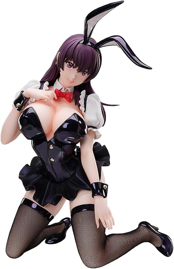 Aina Bunny Figure Model Rias Gremory Action Figure Anime Illustration Original Painting Figurine Statue, Bunny Costume Kneeling Position Sculpture Decoration Collectible Gift 31CM