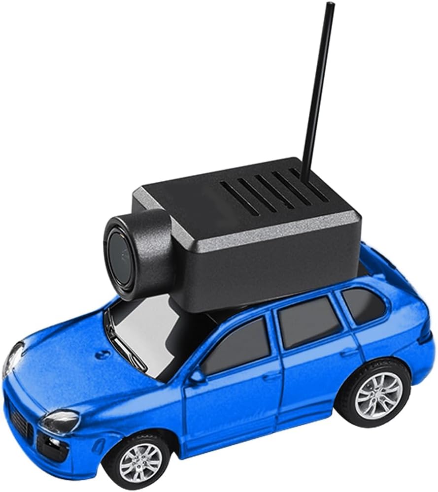 Kaoliscious Mini RC Car with HD FPV Camera, 164 Scale APP-Controlled Fully Proportional FPV Remote Control Racing Car with Gyro Stabilizer and LED Lights, Gifts for Vehicle Lover