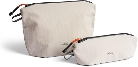 Bellroy Lite Pouch Duo, Lightweight Pencil Case - Ash