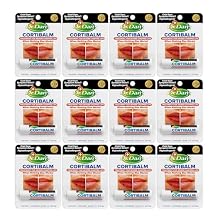 Dr. Dan's Cortibalm 12 Pack for Dry Cracked Lips - Healing Lip Balm for Severely Chapped Lips - Designed for Men, Women and Children - 12 Pack