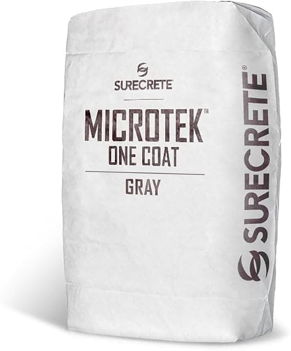 Surecrete MicroTek One Coat Microcement Overlay | Gray | 40 lb Bag