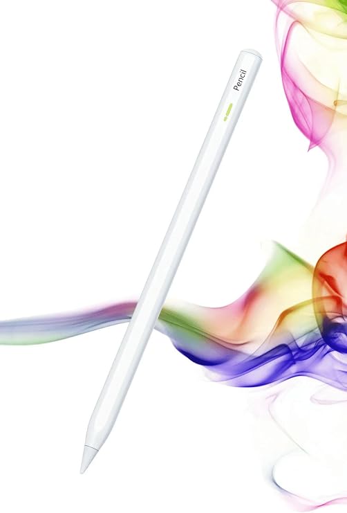 Fuchsia iPad Air 13 ile Uyumlu Manyetik ve Kablosuz Şarj Olabilen Bluetooth Özellikli Stylus Tablet Kalemi