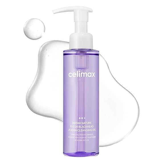 celimax Derma Nature Fresh Blackhead Jojoba Cleansing Oil, 5.07 fl.oz | Light & Non-Greasy Daily Makeup Remover, Facial Cleanser, Clogged Pore & Blackhead Removal, Deep Cleansing, Sebum Care