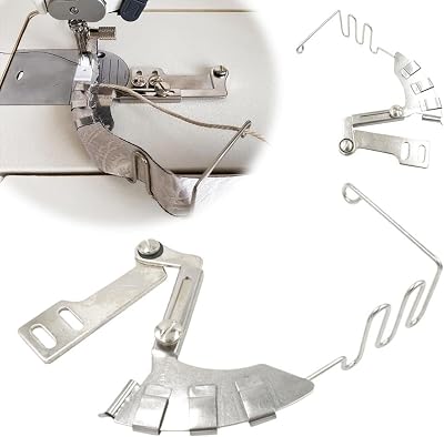 4-in-1 Rope Pull Tube, Embedded Line and Rope Quilt Cover Folder Binder Hoop Binder for Industrial Sewing Top and Bottom Feed Walking Foot DIY Sewing Machine Accessories Adjustable Guide