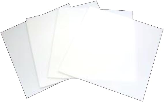 System 96 6inch White Glass Squares - 4 Pack