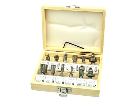Geko G01200 Router Bits 8 mm, Yellow