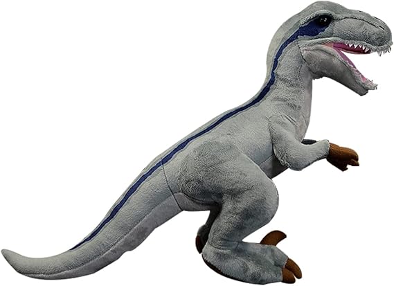 FRANKIEZHOU Simulation Velociraptor Dragon Plush,Dinosaur Stuffed Animal,Plush Toy,Soft Toy,Stuffed Toy,Cuddly Toys,Gifts for Kids,12" Tall,18" Long