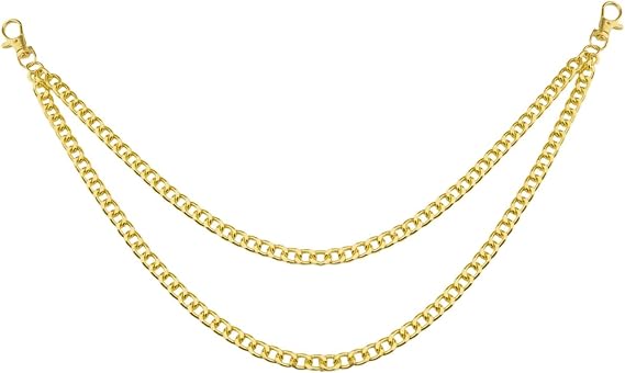 OEHEDOU Punk Trousers Chain Wallet Chains For Men Jean Chain Hip Hop Pants Chain Hip Hop Pocket link Bag link Replacement Purse Accessories Purse Strap Handbag Charm Accessories Belt links For Pants