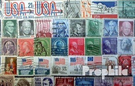 Prophila Collection U.S. 50 Various Stamps (Stamps for Collectors)