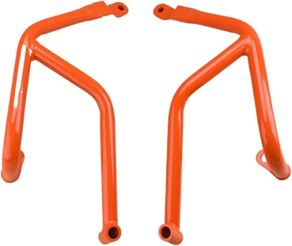 Motorcycle Fall Protection Crash Bar Engine Guard Frame Bumper Compatible With KTM Duke390 Duke250 Duke200 Compatible With Duke 390 250 200 2017-2023(Orange)