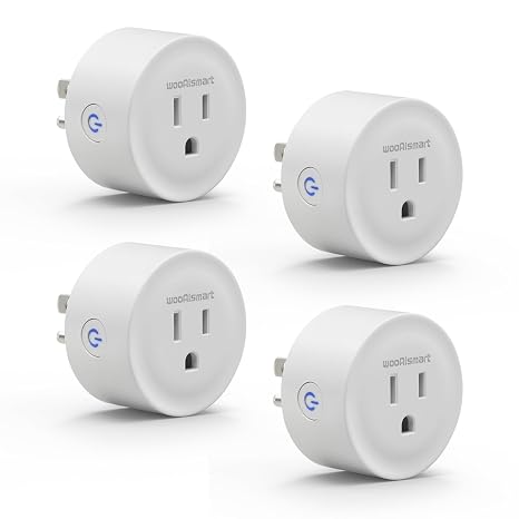 Smart Plug, WiFi Plugs Work with Alexa & Google Assistant, Smart Outlet with Timer & Group Controller, WiFi Outlet for Home, No Hub Required, ETL & FCC Certified, 2.4GHz WiFi, 10A, 4 Pack