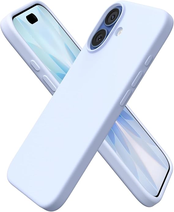 PSR Aksesuar iPhone 17 Mara Lansman Kapak – Ultra Koruma Kadife İç Dokulu Yumuşak Silikon Kılıf (Açık Mavi, iPhone 17)