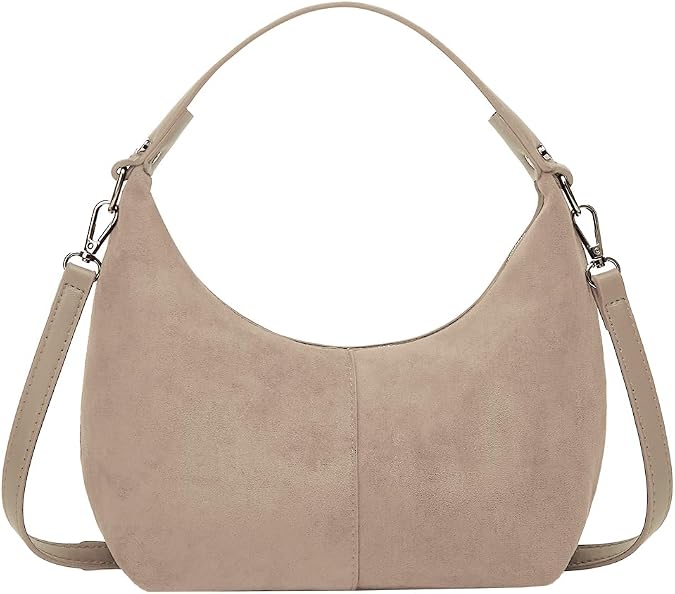 Slouchy Suede Shoulder Bags For Women Retro Crossbody Bag Tote Bag Satchel Bag Winter Work Purses Crescent Bag Handbag Fall