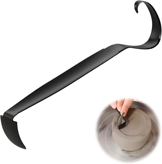 Trimming Tools Pottery, Versatile Ceramic Tool, 6.290.70in Double-Ended Clay Trimmer, Suitable for Cutting, Trimming and Engraving Detailing (Black)