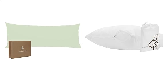 Organic Cotton Body Pillow Case & Body Pillow Protector - 21" x 54"
