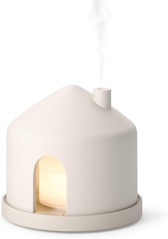 Umbra Casita Essential Oil Diffuser, USB-C with Storage, 150 ml, Sand
