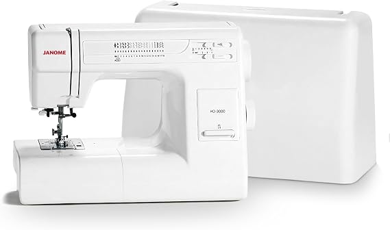 Janome HD3000 Heavy-Duty Sewing Machine with 18 Built-in Stitches + Hard Case | 18 Built-in Stitches + Hard Case