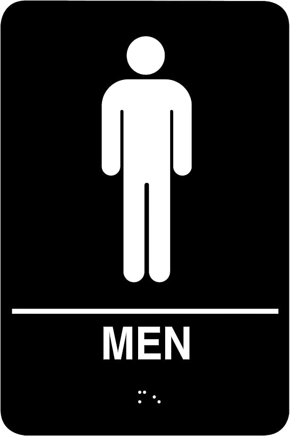 Cosco ADA Men/Women Combo Pack Restroom Signs, 6" x 9", Pack Of 2