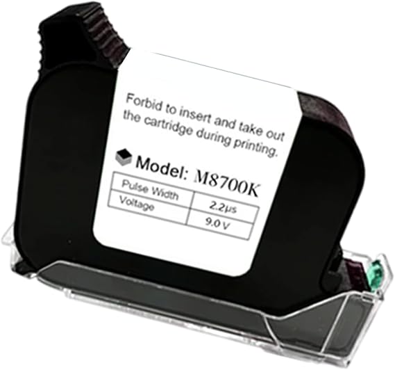 M8700K Quick Dry Inkjet Cartridge for Handheld Inkjet Printer Works On Paper Fabric Wood Ceramics Glass Various